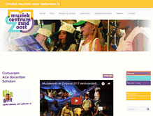 Tablet Screenshot of muziekcentrumzuidoost.nl